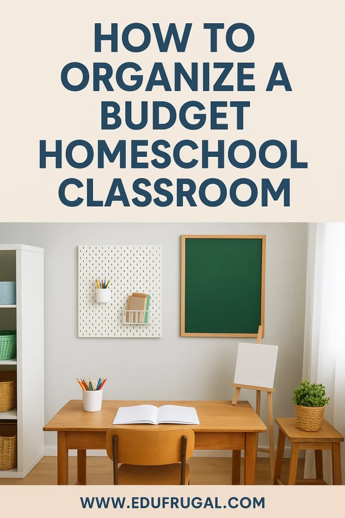 How to Organize a Budget Homeschool Classroom
