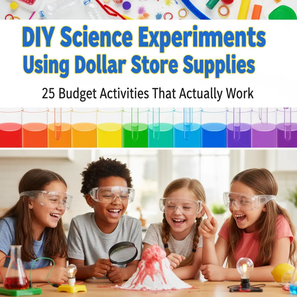 DIY Science Experiments Using Dollar Store Supplies: 25 Budget Activities That Actually Work