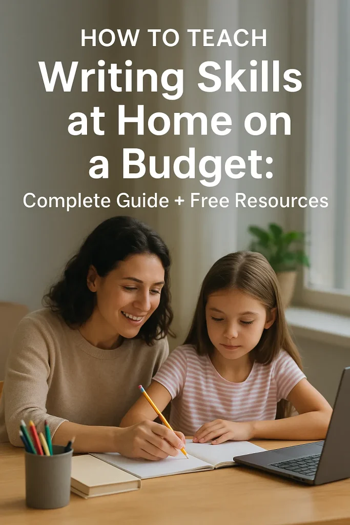 How to Teach Writing Skills at Home on a Budget: Complete Guide + Free Resources