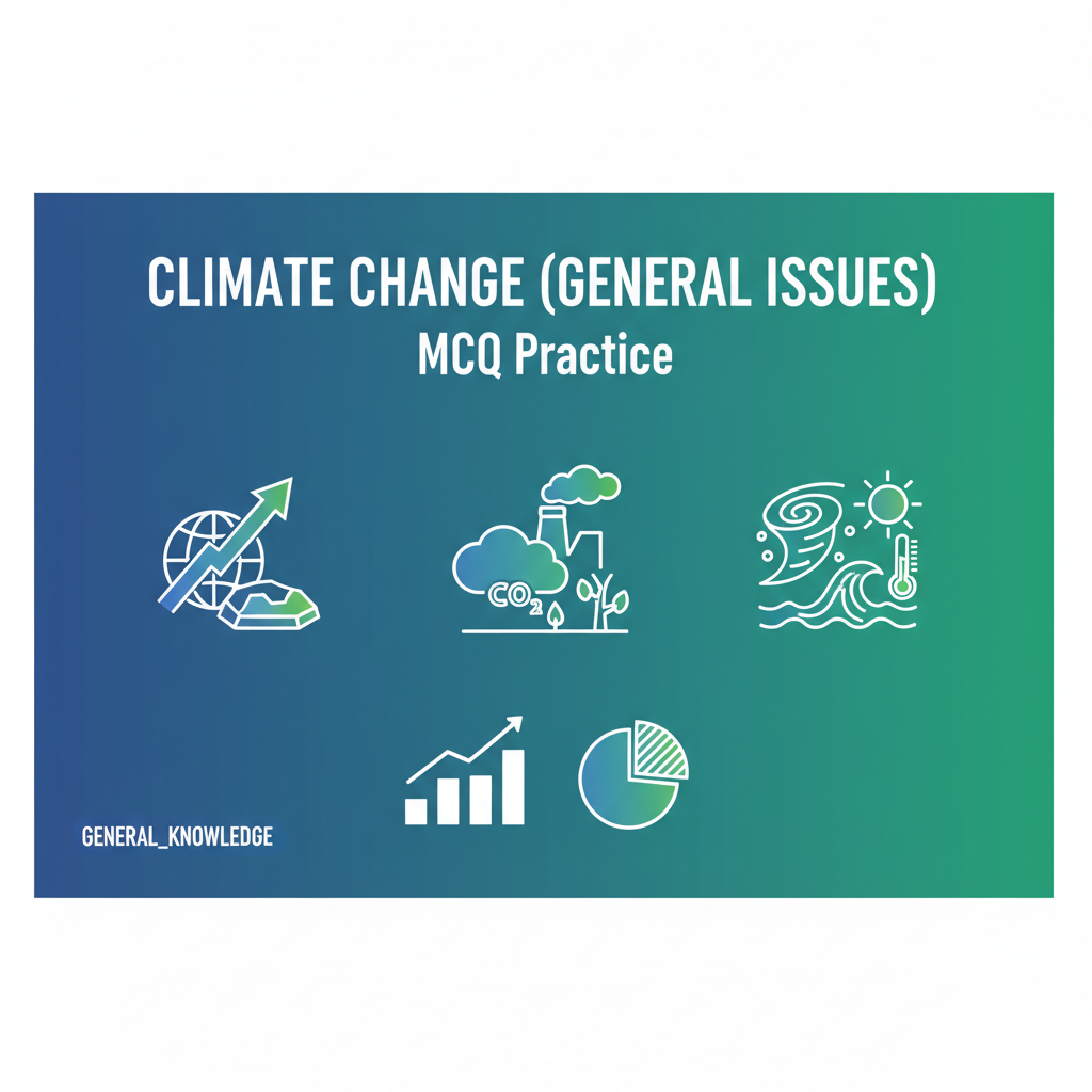 MCQ: Climate Change (General Issues) - Complete Guide for JKSSB & Competitive Exams - EduFrugal